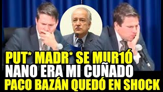 PACO BAZÁN QUEDA EN SHOCK TRAS ENTERARSE EN VIVO DE LA MU3RTE DE SU CUÑADO NANO GUERRA [upl. by Esojnauj]