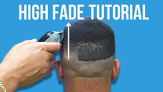 HIGH FADE BEGINNER BARBER TUTORIAL [upl. by Anamuj]