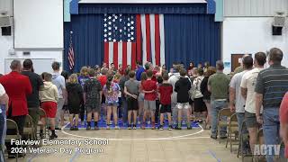 Fairview Elementary School 2024 Veterans Day Program [upl. by Ellehcir]