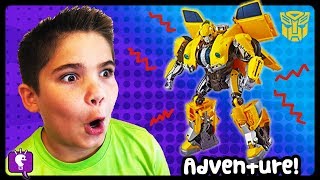 Giant BUMBLE BEE Surprise TOY ADVENTURE Power Ranger Mega Zord Fun by HobbyKidsTV [upl. by Linkoski915]