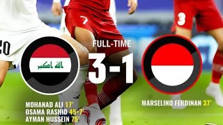 Highlight Indonesia vs Iraq Piala Asia 2024 Qatar [upl. by Silra]