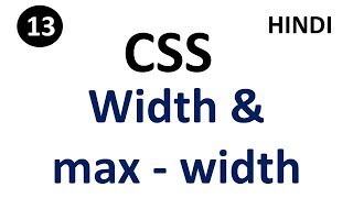 CSS width and maxwidth property  Part13  CSS Tutorial For Beginners  Tutorial007 [upl. by Llewol]