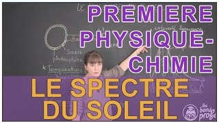 Le spectre du soleil  PhysiqueChimie  1ère S  Les Bons Profs [upl. by Orva122]