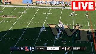 NCAAF LIVE🔴 Ole Miss Rebels vs Wake Forest Demon Deacons  Week 3 Full Game 2024 College Football 25 [upl. by Nwahsd]