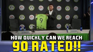 HOW QUICKLY CAN WE REACH 90 RATED IN FIFA 22 PLAYER CAREER MODE [upl. by Meeks685]