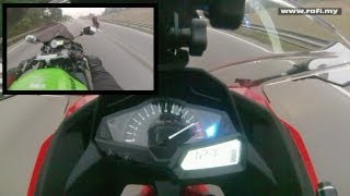 2013 Kawasaki Ninja 250R Top Speed [upl. by Carrelli781]