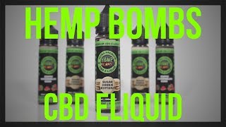 Hemp Bombs CBD Eliquid Review [upl. by Sherrie]