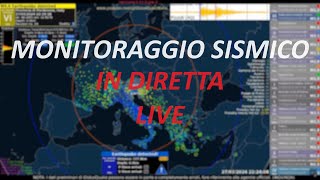 DIRETTA Monitoraggio terremoti Italia e Bacino Mediterraneo  Monitoraggio sismico Live GlobalQuake [upl. by Akirret]