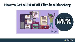 Using Python to List the files in a Directory [upl. by Idroj]