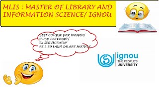 master of Library Science MLIS ignou course detailseligibilityfeessubjectdurationcareerscope [upl. by Arikehs]