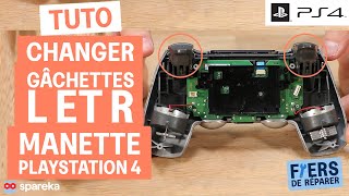 Comment réparer les gachettes L et R dune manette de PS4 [upl. by Kitti]