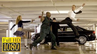 Transporter Soundtrack The Fighting Man Kicks Down Door Scene [upl. by Everard]