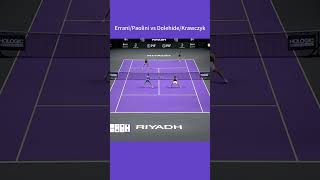 WTA Finals 2024 Doubles R1 ErraniPaolini vs DolehideKrawczyk 2 wtafinals highlights wta [upl. by Amiaj]