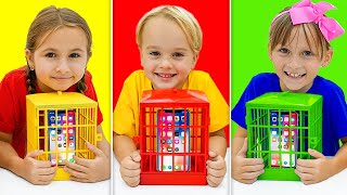 Kids learn good habits  Mobile Phone Jail Adventure [upl. by Harias]