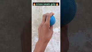 cross seam bowling grip 🤫 fastbowling tips shorts youtubeshorts shortsfeed [upl. by Firmin]