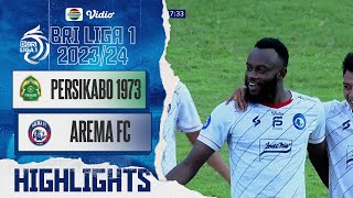 Persikabo 1937 Vs Arema FC  Highlights  BRI Liga 1 202324 [upl. by Aihsik]