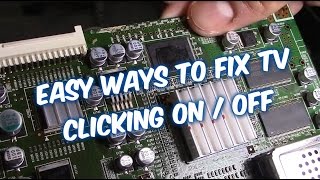 2 COMMON WAYS TO FIX SAMSUNG TV CLICKING ON OFF TUTORIAL GUIDE [upl. by Nomar]