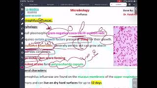 RS Microbiology  Haemophilus Influenzae  Mutah [upl. by Brubaker]