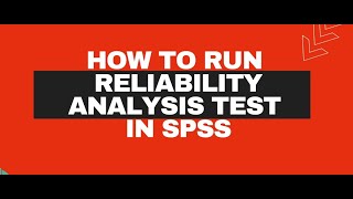 Reliability test in spss in Amharic [upl. by Atibat]