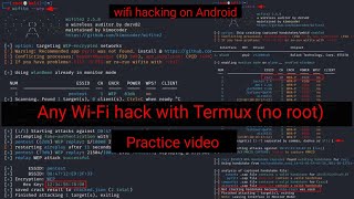 wifi tool for termux without root practical video [upl. by Haswell536]