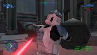 Star Wars Battlefront 2004  Coruscant Jedi Temple gameplay Republic Anniversary Edition Mod [upl. by Akem]