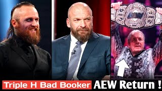 Triple H Bad Booker In WWE💀 Bret Hart to Return In AEW  Malakai Black Contract Expire  Okada NJPW [upl. by Stevy]