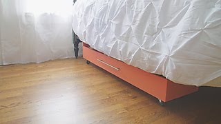 DIY UnderBed Storage Drawer  DIY Network [upl. by Nosreffej]