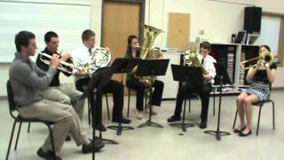 Knoxville High School Senior Brass Quintet quotSourwood Mountainquot Acton Ostling [upl. by Houston]