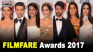 FILMFARE Awards 2017 Red Carpet FULL HD Video  HrithikKareenaKatrinaShahidVarunJacqueline [upl. by Ahselrac750]