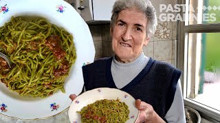 How to make nettle taglierini with porcini sauce  Pasta Grannies [upl. by Assena]