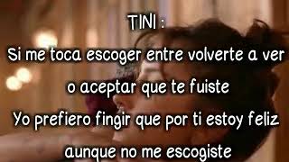 Consejo de amor  Tini ft Morat LetraLyrics oficial [upl. by Aihcsrop941]