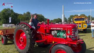 Friese ballonfeesten Oldtimer trekkers Volvo BM350 Joure 2022 veld [upl. by Uos115]