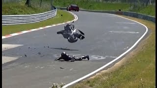 NORDSCHLEIFE CRASH COMPILATION 2015  FAIL Almost Crash Lucky Driver Touristenfahrten Nürburgring [upl. by Brookhouse]