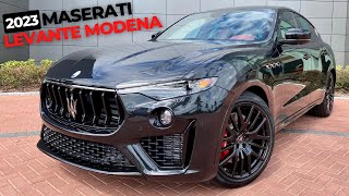 The First 2023 Maserati Levante Modena Arrives In One Of The Best Specs EVER [upl. by Chapnick721]