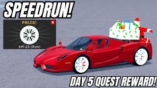 🎅🏻SPEEDRUN DAY 5 QUEST in Car Dealership Tycoon cardealershiptycoon roblox [upl. by Erialb]