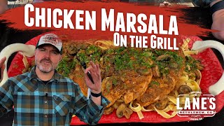 Chicken Marsala on the Grill Recipe  Easy Chicken Recipe [upl. by Ahsatam]