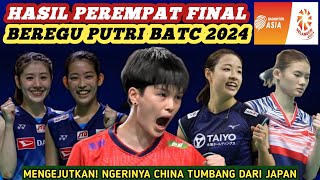 Hasil Semua Sektor Perempat Final Beregu Putri Badminton Asia Team Championships 2024 Hari Ini [upl. by Aufa]