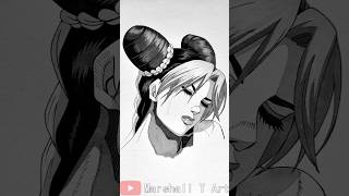 Drawing Cujoh Jolyne JoJos Bizarre Adventure Stone Ocean shorts [upl. by Acireit]