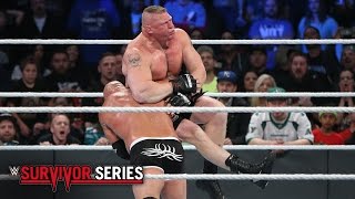 Goldberg vs Brock Lesnar Survivor Series 2016 on WWE Network [upl. by Anasor866]