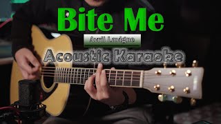 Avril Lavigne  Bite Me  Acoustic Karaoke  Guitar Cover [upl. by Nnaeitak]