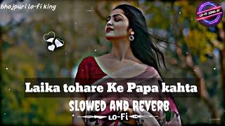 LAIKA TOHARE KE PAPA KAHTA  SLOWEDREVERB bhojpuri lofi song 🥺 ENJOY lofi song lofi king [upl. by Aicetal]