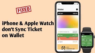 iPhone and Apple Watch dont Sync Ticket on Wallet in watchOS 84iOS 153 [upl. by Edwina]