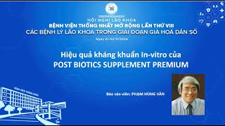 Kết quả nghiên cứu ức chế vi khuẩn trong Invitro của sản phẩm Postbiotics Supplement Premium [upl. by Gosnell]