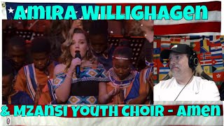 Amira Willighagen amp Mzansi Youth Choir  Amen 2023  REACTION [upl. by Nalhsa]