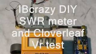 IBcrazy DIY SWR meter and 58GHz Cloverleaf Vr test thru channels [upl. by Arihsak238]