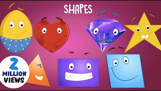 Learn about Shapes  Shapes for Children  Shapes Collection Song for Kids [upl. by Marcille]