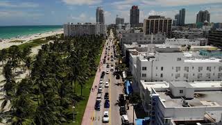 South Beach Miami  Ocean Drive and Lummus Park [upl. by Nnazil]