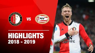 Highlights  Feyenoord  PSV  Eredivisie 20182019 [upl. by Etat368]