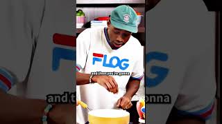 Trying Tyler The Creators waffles funny shorts tylerthecreator waffles viralvideo [upl. by Sirtimid411]