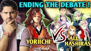 What if Yoriichi vs All Hashiras   Can Yoriichi defeat All Hashiras together  Hindi [upl. by Aicinet]